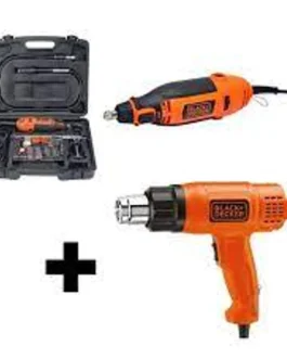 Pistola De Calor Hg1500 +mototool Rt18ka Black And Decker